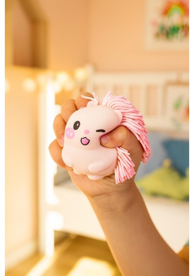 Kirpi Figürlü Squishy Stress Oyuncağı Yumuşacık Jel Squishy Pembedikenli Pembedikenli
