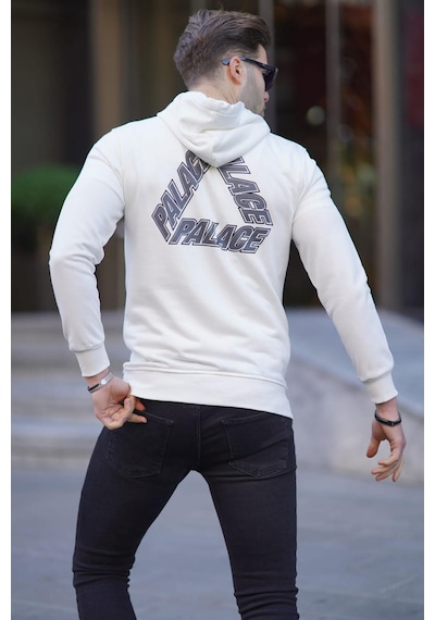 Madmext Madmext Beyaz Baskılı Sweatshirt 5303-beyaz Beyaz
