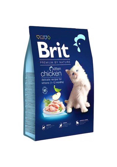 Brit Premium By Nature Tavuklu Yavru Kedi Maması 8 KG