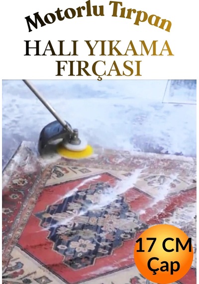 17 Cm Endüstriyel Halı Yıkama Fırçası -motorlu Tırpan Makinesi Başı Uyumlu Aparatı 1 Adet Silindir Yuvarlak Sert Uçlu Motorlu Makine Tırpan Başı