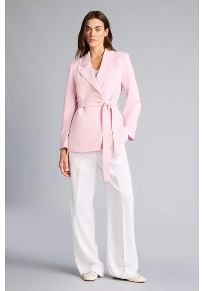 Defacto Regular Fıt Ceket Yaka Blazer Ceket H0851ax26smpn69 Pembe-pn69