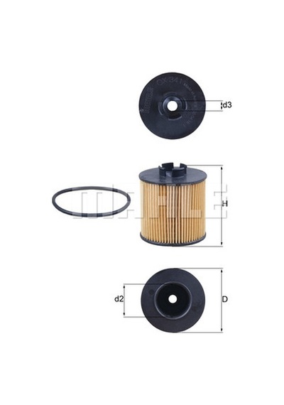 Audi A3 2004-2009 Yağ Filtresi Mahle 03C115562