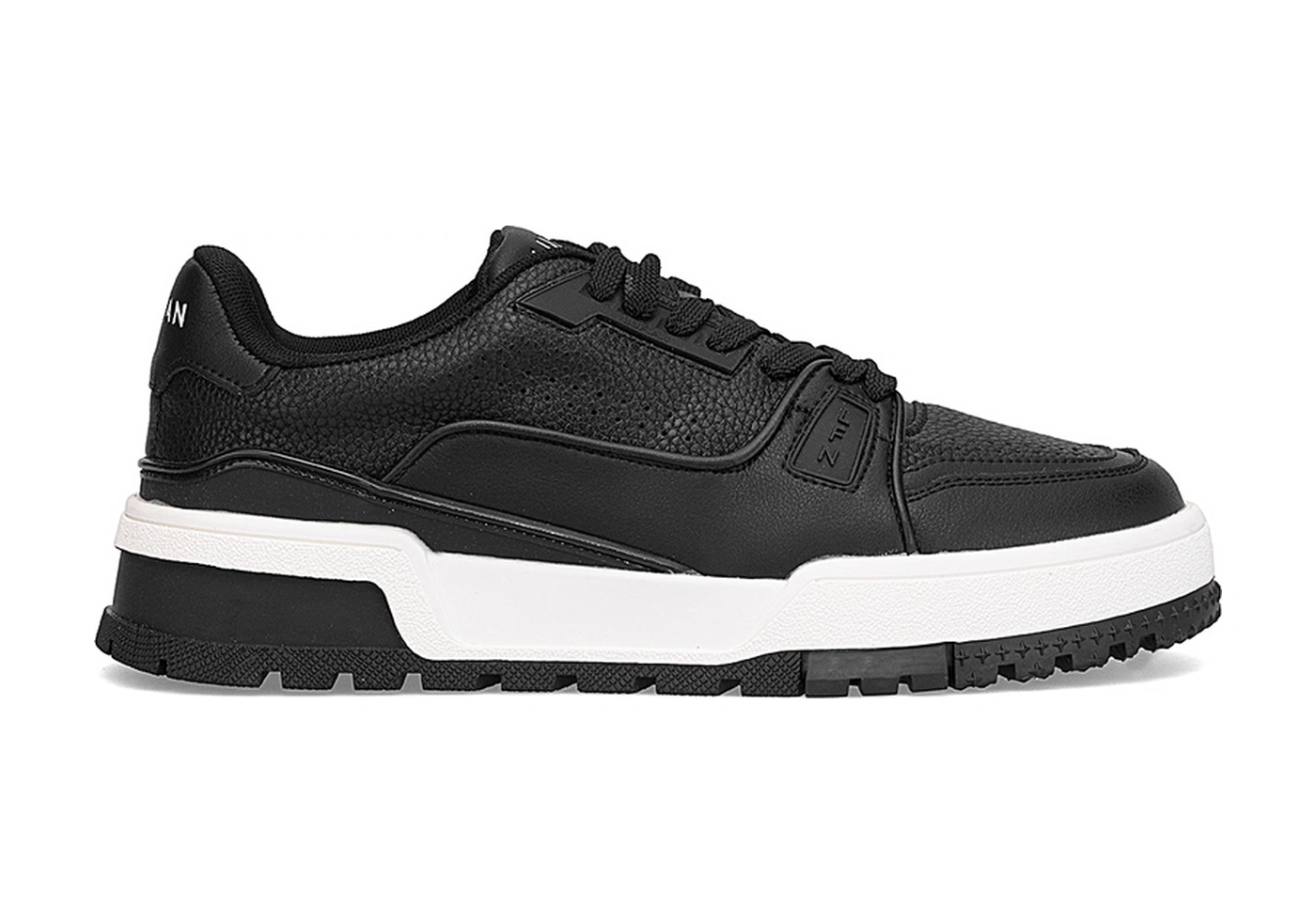 Lufian 112230250 Albert 25k Erkek Hakiki Deri Klasik Sneaker Siyah Siyah