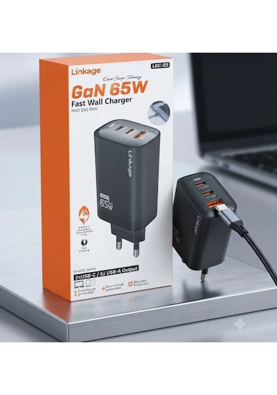 Linkage Lkc-55 65w Hızlı Şarj Aleti 65w Şarj Cihazı