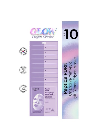 Dermal Seoul Face Peptid Pdrn Hidrojel Eriyen Nemlendirici Kore Maskesi 34 Gr. 10 Adet