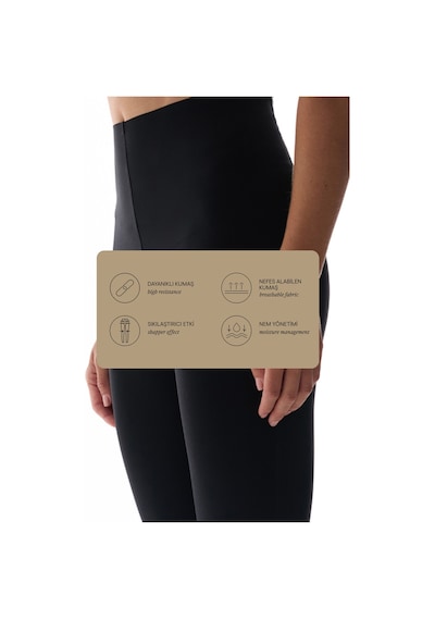 Penti Siyah Wonder Yüksek Destek Toparlayıcı Yüksek Bel Back Lock Stitched Tayt