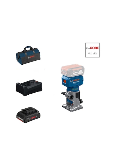 Bosch Glf 18v-8 1x4 Ah Procore Akülü Freze Bez Çantalı