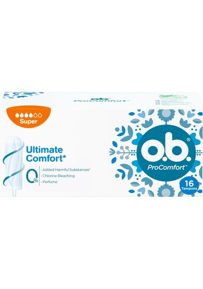 O.B. Procomfort Ultimate Comfot Tampon 16'lı