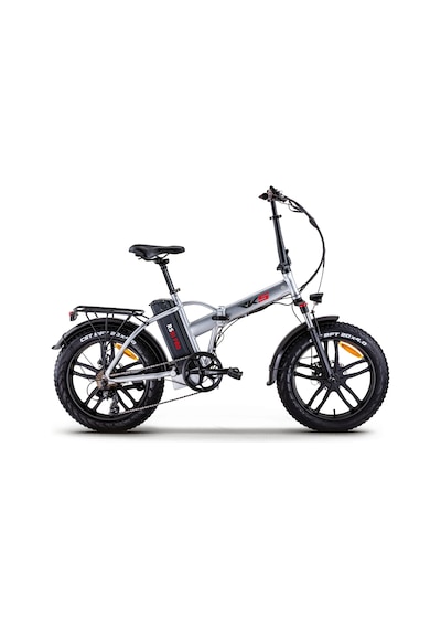 Rks Rs3 Pro x Katlanır Kalın Tekerlekli Elektrikli Bisiklet Gri Beyaz - Gri