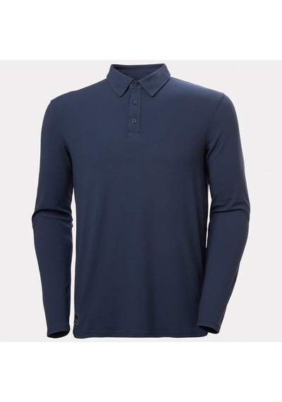 Helly Hansen Tech Longsleeve Polo - Navy - Xl 591 Lacivert Xl Koyu Lacivert