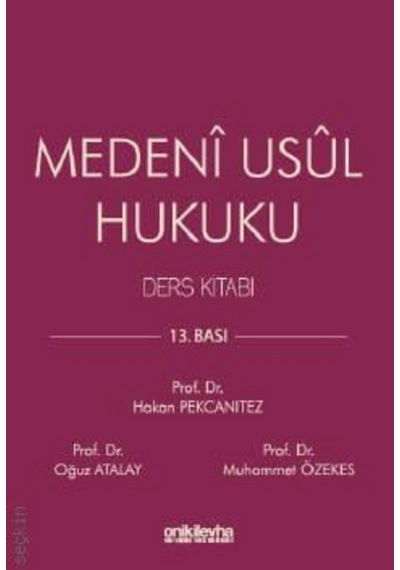 Medeni Usul Hukuku Ders Kitabı Ciltli Prof. Dr. Hakan Pekcanıtez