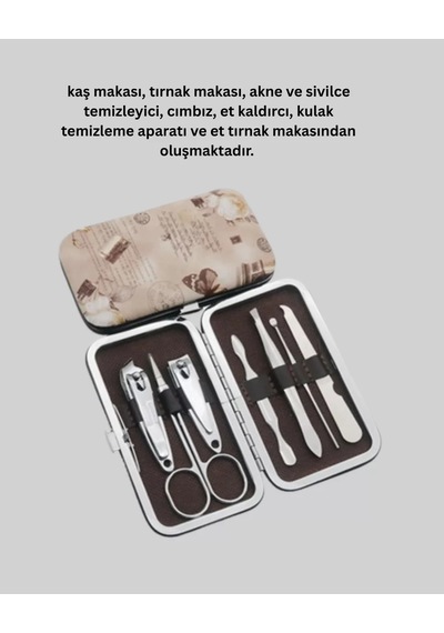Evde Profesyonel Tırnak Bakımı İçin 7 Parça Premium Bakım Seti 33988647
