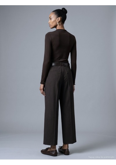 Dilvin 72785 Düz Paça Pantolon-kahve