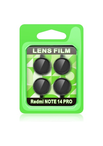 Newface - 299 - Xiaomi Redmi Note 14 Pro 5g Raze Metal Kamera Lens - Glblseme - - Siyah Sıyah