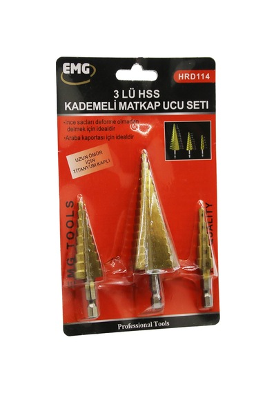 3 Parça Hss Kademeli Matkap Ucu Set 43730169