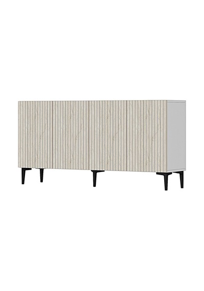 Ka1513bt Zeynep Konsol Ve Tv Sehpası Beyaz-traverten 150cm Beyaz - Traverten