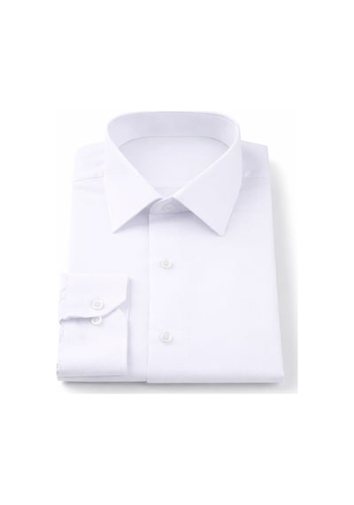 Deepsea Beyaz Slim Fit Erkek Gömlek Kolay Ütülenen Nefes Alan Kumaş, Dört Mevsim Şıklık 2608515 Beyaz
