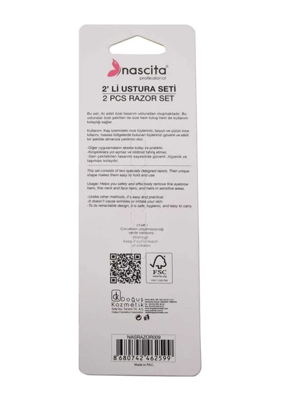 Nascita Geri Çekilebilir 2'li Razor Seti Papatyalı Nasrazor009 Pembe