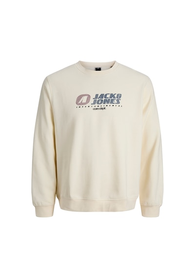 Jack & Jones Jcotier Print Erkek Sweatshirt Bej