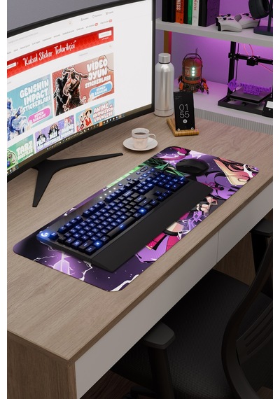 Kuki Shinobu Genshin Impact Anime Oyuncu V3 - 70x30 Xl Gaming Mouse Pad Fare Altlığı