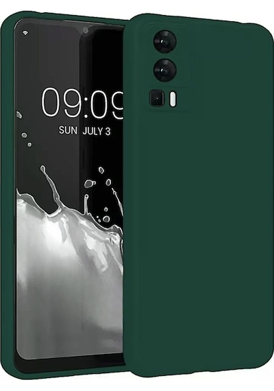 General Mobile GM 23 Uyumlu Silikon Kılıf - Kamera Korumalı Esnek Pastel Renk Kapak - Yeşil