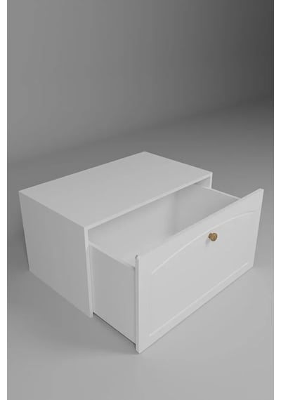 Boxi Tekerlekli Saklama Kutusu,çok Amaçlı Sandık/masa Beyaz Membran 90x48x52 Cm
