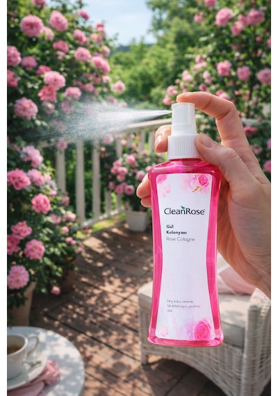 Cleanrose Sprey Gül Kolonyası - 200 Ml Pratik Sprey Başlık