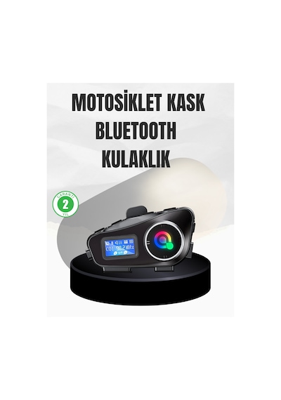 Muratech Su Geçirmez Bluetooth 5.3 Kask Kulaklığı 1000mah Bataryalı