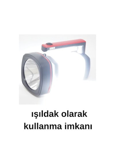 Uzun Mesafeli Ultra Güçlü El Feneri Işıldak Gk6777 Beyaz