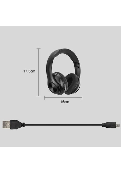Universal P68 Bluetooth Kulak Üstü Kulaklık