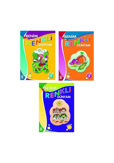 Ata Benim Renkli Dünyam Boyama Kitabı (2) 3 Lü