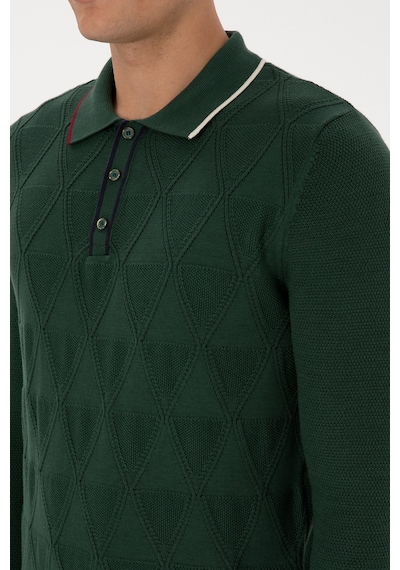 U.s. Polo Assn. Erkek Koyu Yeşil Kazak /triko 50308307-vr079 Koyu Yesıl