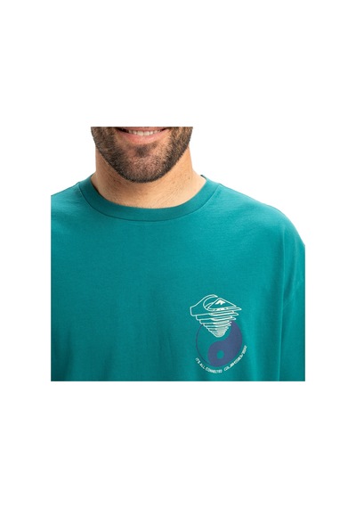 Quiksilver Hw Hypnotic Wave Erkek Yeşil Günlük Stil T-shirt Eqyzt08033-21882 Yeşil
