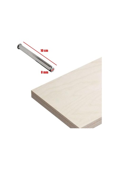 Nobel Kolay Montaj Gizli Raf Tutucu 10 Mm X 10 Cm 2 Adet Belirtilmemiş