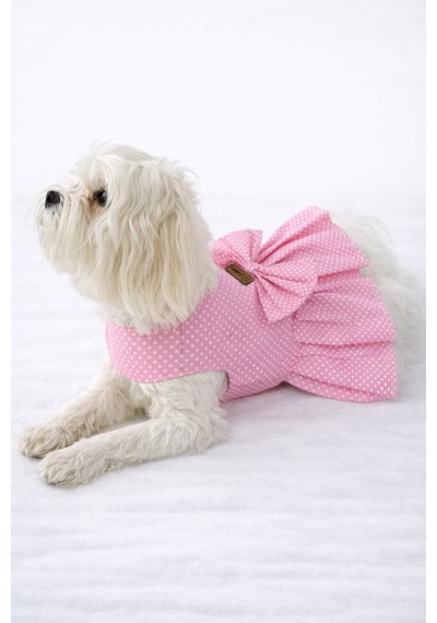 Kedi - Köpek Yazlık %100 Pamuklu Poplin Elbise - Kıyafet - Tişört