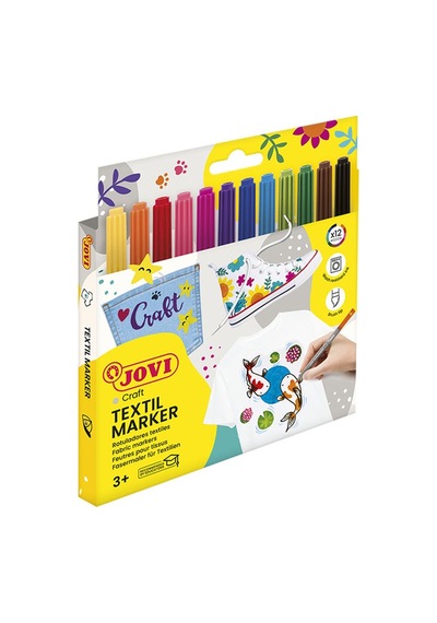 Jovı 1410 Decor Tekstil Kalemi - 12 Renk Beyaz