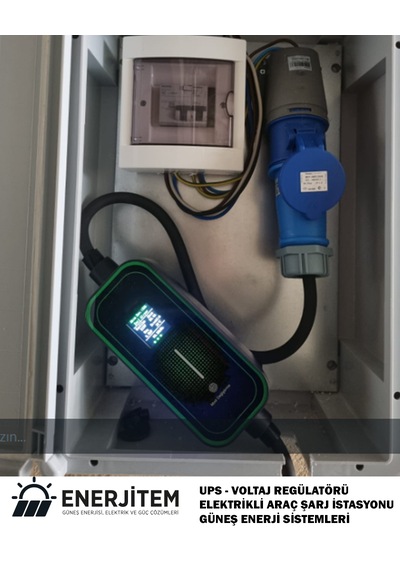 Enerjitem 7.4 Kw Elektrikli Araç Taşınabilir Şarj İstasyonu 220V