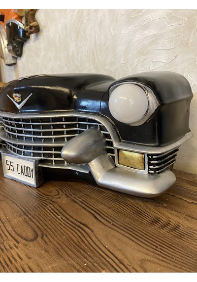 Işıklı Cadillac Duvar Obje Araba Siyah