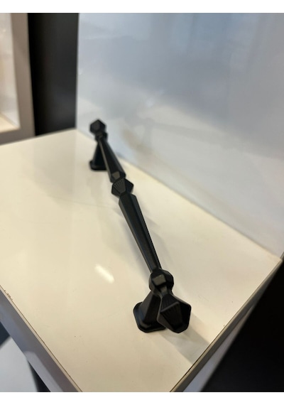 Napoli Metal Kulp 96mm Mat Siyah Dolap Kapak Modern Tv Ünite Çekmece Mobilya Komidin Mat Siyah