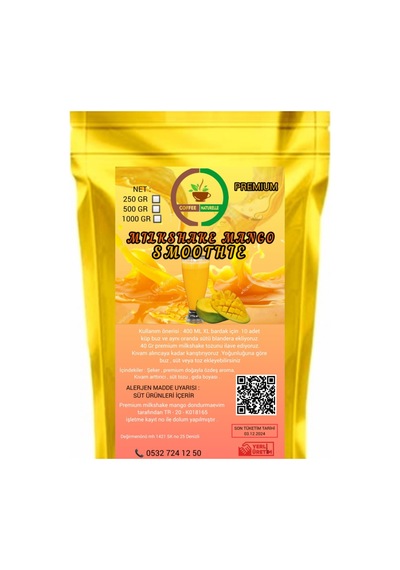Coffee Naturelle Ananas Aromalı Milkshake Smoothie Frappe 1 KG