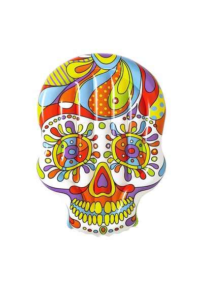Bestway Inflatable Island Mexican Skull Fiesta Skull 193 X 141 Cm Çok Renkli