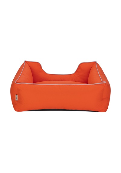 Hnrlıshp Pet Comfort Alpha Köpek Yatağı Turuncu W Beyaz Biye M 80x65cm