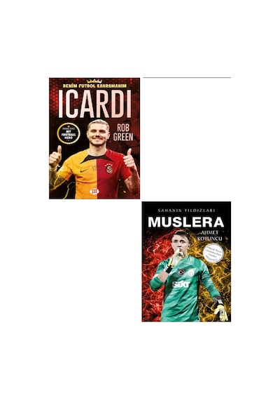 Sahanın Yıldızları Muslera - Futbol Kahramanım İcardi Futbolcu Kartı Poster Hediyeli Yeni