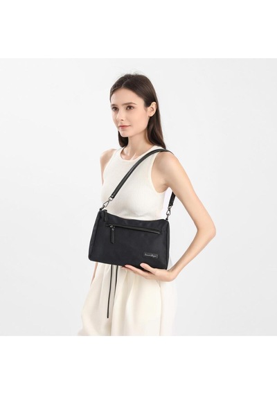 Smart Bags Twill Dimi Kumaş Kadın Omuz Çantası 3325 Açık Bej