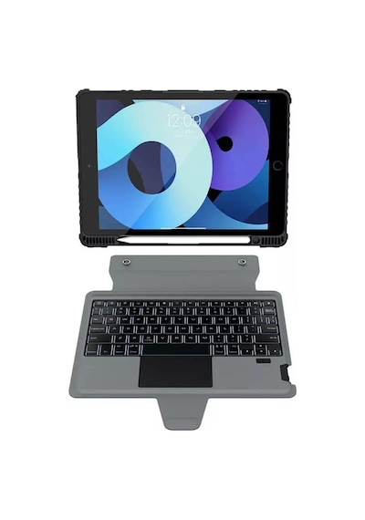 Nillkin Apple Uyumlu iPad  10.2 2019 /2021 Klavye Kılıf Set