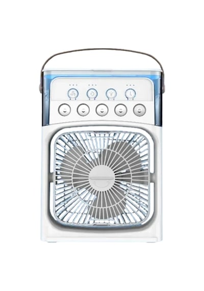Taşınabilir 3'ü 1 Arada Mini Fan Nemlendirici + Soğutucu + Gece Lambası Yeni Nesil