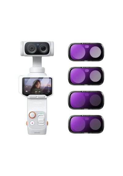 K&f Concept Insta360 Luna Ultra İçin 4 Parça Nd Filtre Seti Nd4, Nd8, Nd16, Nd32