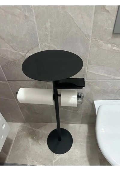 Lisa Plus Banyo Organizeri,tuvalet Kağıtlık, Havluluk Siyah Siyah