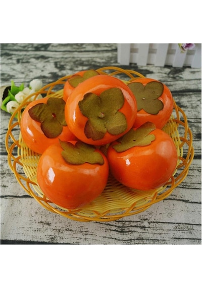 Yapay Meyve Cennet Hurması Fruit Tropik Meyve 12 7cm 1adet