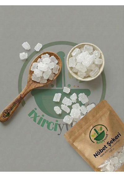 Nöbet Şekeri Kaya Şekeri Rock Sugar Kristal Nöbet Doğal Tane 100 G